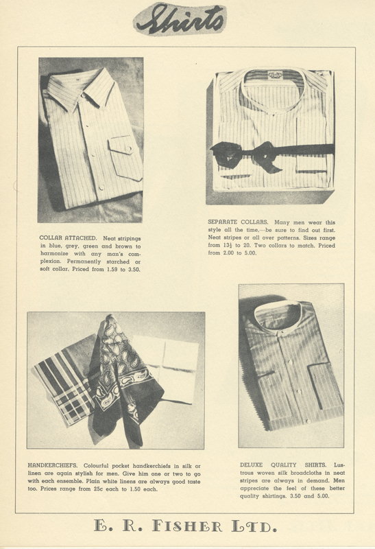 E.R. Fisher Christmas Advertising Campaign 1939
